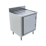 BK Resources EM-52A 24" Installed Glass Cabinet with Hinged Door