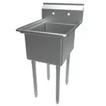 BK Resources ES-1-1620-12 Commercial Sink, (1) One Compartment, Construction with and - 25.81" W