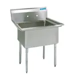 BK Resources ES-1-24-14 Commercial Sink, (1) One Compartment, Construction with and - 290" W
