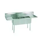 BK Resources ES-3-18-12-18T Commercial Sink, (3) Three Compartment, Construction with and - 900" W