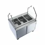 BK Resources FBS-P-H-3 3 Well Portable Hot Food Buffet Station