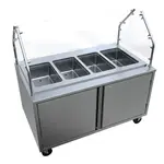 BK Resources FBS-P-H-4 4 Well Portable Hot Food Buffet Station