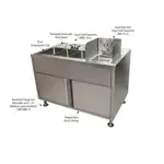 BK Resources FTWS-M-4829L All-in-One Food Truck Wash Station