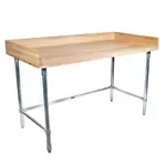 BK Resources MBTSOB-9630 Bakers Table with Stainless Steel Open Base