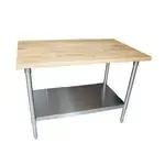 BK Resources MFTG-7236 Work Table with Galvanized Undershelf