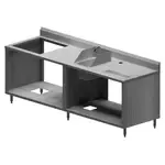 BK Resources MOD-BTSD Open Front Cabinet Base Work Table, with Top, and - 960"W x 300"D x 39.75"H