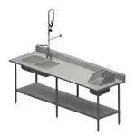 BK Resources MOD-PT Work Table with Prep & Hand Sinks