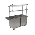 BK Resources MSC-3048 Serving Cart with Cabinet Base
