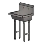 BK Resources MSHS-24F2 Single Station Handwash Sink