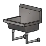 BK Resources MSHS-24W1 Single Station Handwash Sink