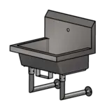 BK Resources MSHS-24W1B Single Station Handwash Sink