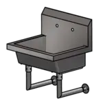 BK Resources MSHS-24W2 Single Station Handwash Sink