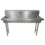 BK Resources MSHS-60F2 Two Station Handwash Sink