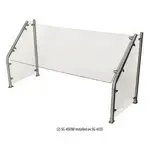 BK Resources SG-45SS-48 45° Angled Sneeze Guard