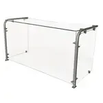 BK Resources SG-90MU-36G Multi-Use Adjustable Sneeze Guard with Glass Top