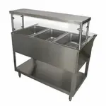 BK Resources SG-FCS-4 Cafeteria Shelf with Sneeze Guard