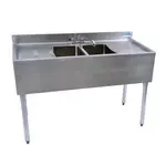 BK Resources UB4-18-248TS Underbar Sink Unit, Compartment, , with and / - 480"W x 18.25"D