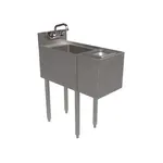 BK Resources UB4-18-SS12-GR-PG Underbar Sink Unit, Compartment, , with and / - 120"W x 26.25"D