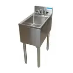 BK Resources UB4-21-1014HSS12-P-G Underbar Sink Unit, Compartment, , with and / - 120"W x 21.25"D