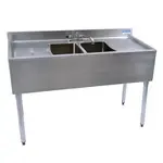BK Resources UB4-21-248TS Underbar Sink Unit, Compartment, , with and / - 480"W x 21.25"D