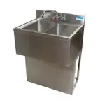 BK Resources UBB-18-336S Underbar Sink Unit, Compartment, , with and / - 00"W x 00"D