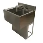 BK Resources UBB-21-496TS Underbar Sink Unit, Compartment, , with and / - 960"W x 340"D