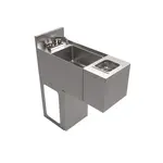 BK Resources UBB-21-SS12-GR-PG Underbar Sink Unit, Compartment, , with and / - 120"W x 29.25"D