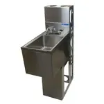 BK Resources UBDW-18-1014HS-P-G Underbar Sink Unit, Compartment, , with and / - 00"W x 00"D