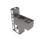 BK Resources UBDW-21-SS12-GR-PG Underbar Sink Unit, Compartment, , with and / - 120"W x 34.75"D