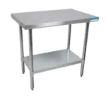 BK Resources VTT-1860 Work Table, Stainless Steel Top with and - 600"W x 180"D