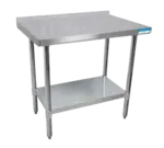 BK Resources VTTR-7230 Work Table, Stainless Steel Top with and - 720"W x 300"D