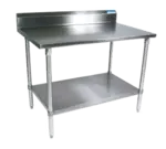 BK Resources VTTR5-4830 Work Table, Stainless Steel Top with and - 480"W x 300"D