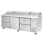 Blue Air BAPP93-D4LR-HC 93.25'' Refrigerated Pizza Prep Table