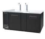 Blue Air BDD69-3B 3 Taps 1/2 Barrel Draft Beer Cooler - Black, 3 Kegs Capacity, 115 Volts