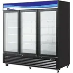 Blue Air BKGF72B-HC 82'' Section Glass Door Merchandiser Freezer