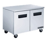 Blue Air BLUF36 36.38'' 2 Section Undercounter Freezer with 2 Left/Right Hinged Solid Doors and Side / Rear Breathing Compressor