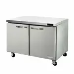 Blue Air BLUR36-HC 36.38'' 2 Section Undercounter Refrigerator with 2 Left/Right Hinged Solid Doors and Side / Rear Breathing Compressor