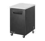 Blue Air BBB23-1S-HC Silver 1 Solid Door Refrigerated Back Bar Storage Cabinet, 115 Volts