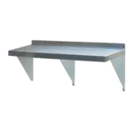 Blue Air WS1296 NSF Type 430 Stainless Steel Wall-Mounted Shelf - 96"W x 12"D