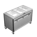Caddy TF-623 Regular (Straight) Three Well Units Electric Hot Food Serving Counter with Individual Heat Controls, 208 Volts