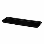 Cambro 8302MT110 Black Fiberglass Rectangular Market Display Tray - 8-7/16" x 30" x 2"