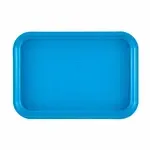 Cambro 913MT142 Blue Fiberglass Rectangular Market Display Tray - 8-7/8" x 12-3/4" x 1"