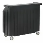 Cambro BAR540110 Cambar 80 lb. Ice Sink Black 5-Bottle Speed Rail Portable Bar