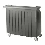 Cambro BAR540191 Cambar 80 lb. Ice Sink Gray 5-Bottle Speed Rail Portable Bar