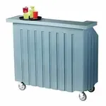 Cambro BAR540401 Cambar 80 lb. Ice Sink Blue 5-Bottle Speed Rail Portable Bar