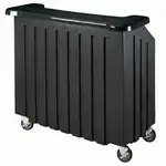 Cambro BAR540DS670 Cambar 100 lb. Ice Sink Black 5-Bottle Speed Rail Portable Bar