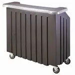 Cambro BAR540DS671 Cambar 100 lb. Ice Sink Gray 5-Bottle Speed Rail Portable Bar