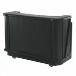 Cambro BAR650CP110 Cambar 80 lb. Ice Sink Black 7-Bottle Speed Rail Portable Bar