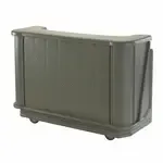 Cambro BAR650CP194 Cambar 80 lb. Ice Sink Brown 7-Bottle Speed Rail Portable Bar