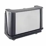 Cambro BAR650DSCP770 Cambar 80 lb. Ice Sink Black and Gray 7-Bottle Speed Rail Portable Bar